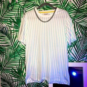 Miami- Ricky Singh Denim and Flower Mens Medium T-Shirt unworn